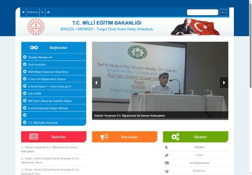 Turgut Özal İmam Hatip Ortaokulu - BİNGÖL / MERKEZ