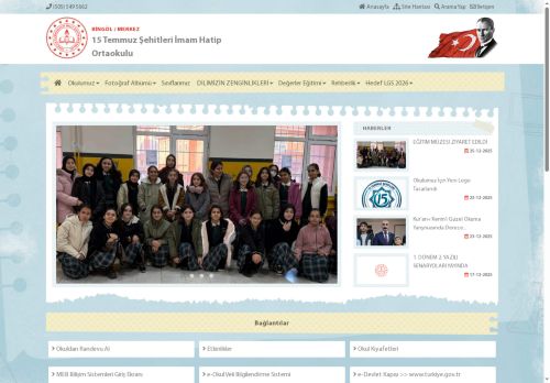 15 Temmuz Şehitleri İmam Hatip Ortaokulu - BİNGÖL / MERKEZ