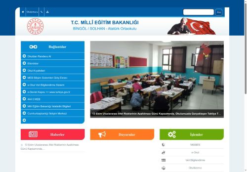 Atatürk Ortaokulu - BİNGÖL / SOLHAN