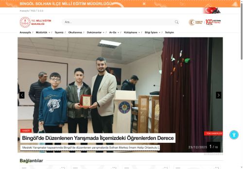 SOLHAN İLÇE MİLLÎ EĞİTİM MÜDÜRLÜĞÜ - MEB BİNGÖL