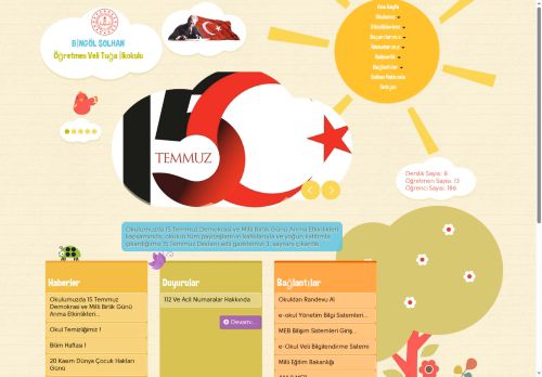 Öğretmen Veli Tuğa İlkokulu - BİNGÖL / SOLHAN