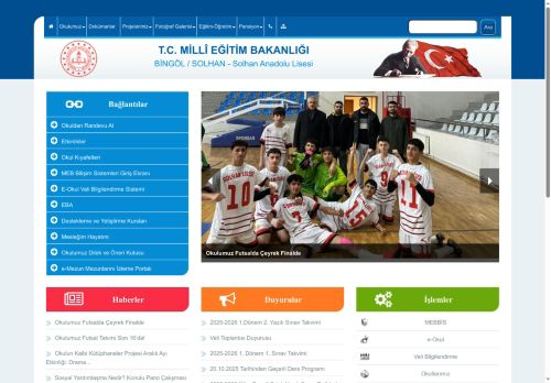 Solhan Anadolu Lisesi - BİNGÖL / SOLHAN