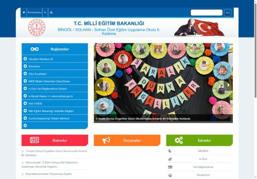 Solhan Özel Eğitim Uygulama Okulu II. Kademe - BİNGÖL / SOLHAN