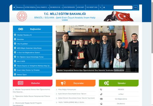 Şehit Ersin Özyurt Anadolu İmam Hatip Lisesi - BİNGÖL / SOLHAN