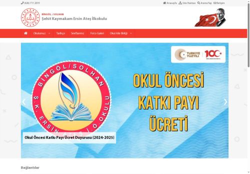 Şehit Kaymakam Ersin Ateş İlkokulu - BİNGÖL / SOLHAN