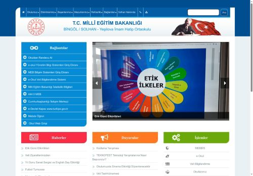 Yeşilova İmam Hatip Ortaokulu - BİNGÖL / SOLHAN