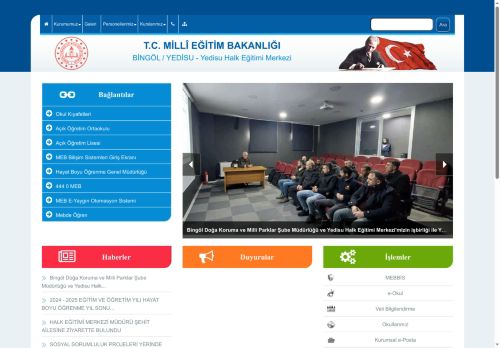 Yedisu Halk Eğitimi Merkezi - BİNGÖL / YEDİSU