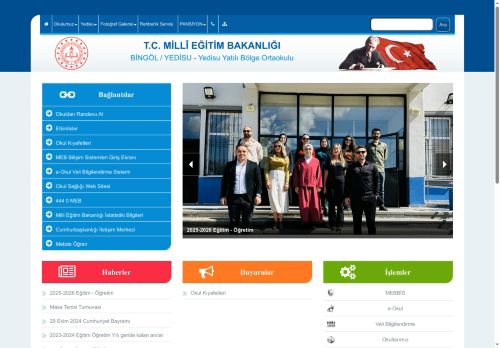 Yedisu Yatılı Bölge Ortaokulu - BİNGÖL / YEDİSU