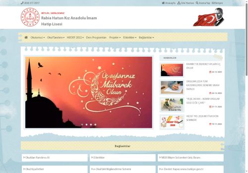 Rabia Hatun Kız Anadolu İmam Hatip Lisesi - BİTLİS / ADİLCEVAZ