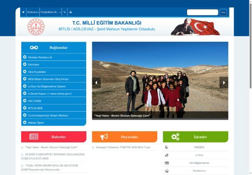 Şehit Mahsun Yeşildemir Ortaokulu - BİTLİS / ADİLCEVAZ