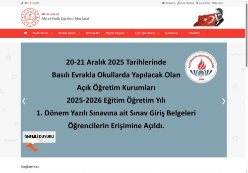 Ahlat Halk Eğitimi Merkezi - BİTLİS / AHLAT