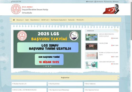 Seyyid İbrahim İmam Hatip Ortaokulu - BİTLİS / MERKEZ