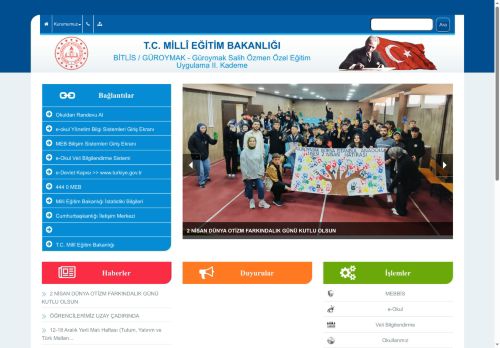 Güroymak Salih Özmen Özel Eğitim Uygulama II. Kademe - BİTLİS / GÜROYMAK