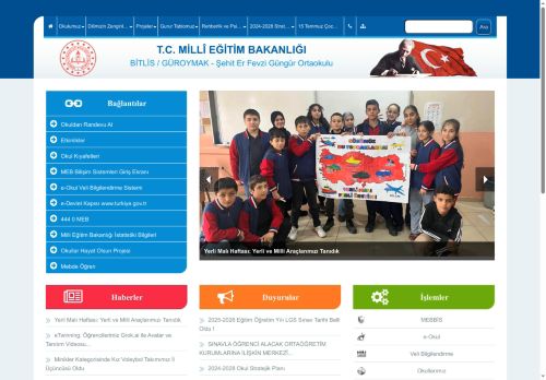 Şehit Er Fevzi Güngür Ortaokulu - BİTLİS / GÜROYMAK