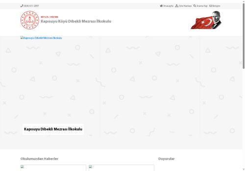 Kapısuyu Köyü Dibekli Mezrası İlkokulu - BİTLİS / HİZAN