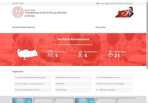 YUKARIAYVACIK KÖYÜ YAYLALI MEZRASI İLKOKULU - BİTLİS / HİZAN