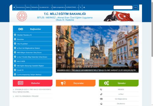 Ahmet Eren Özel Eğitim Uygulama Okulu III. Kademe - BİTLİS / MERKEZ