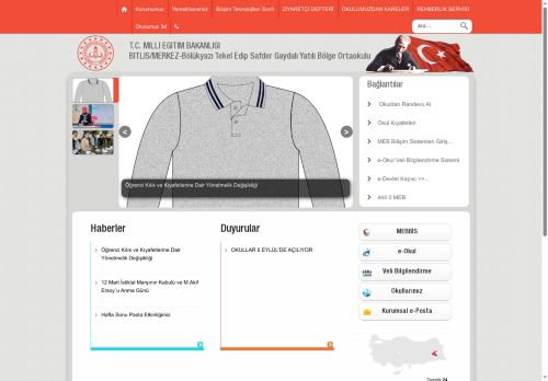 Bölükyazı Tekel Edip Safder Gaydalı Yatılı Bölge Ortaokulu - BİTLİS / MERKEZ