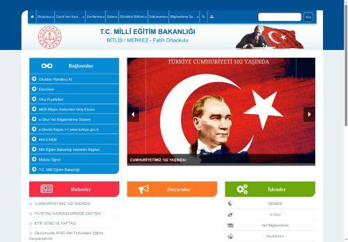 Fatih Ortaokulu - BİTLİS / MERKEZ