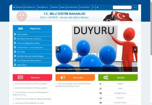 Gerede Halk Eğitimi Merkezi - BOLU / GEREDE