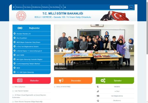 Gerede 100. Yıl İmam Hatip Ortaokulu - BOLU / GEREDE