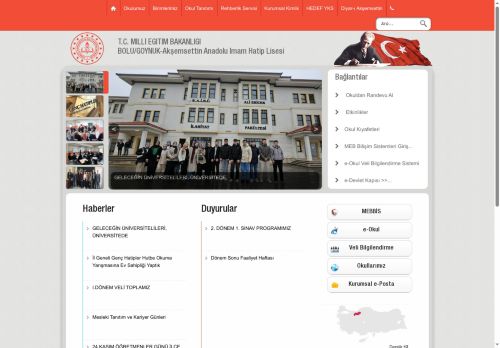 Akşemsettin Anadolu İmam Hatip Lisesi - BOLU / GÖYNÜK