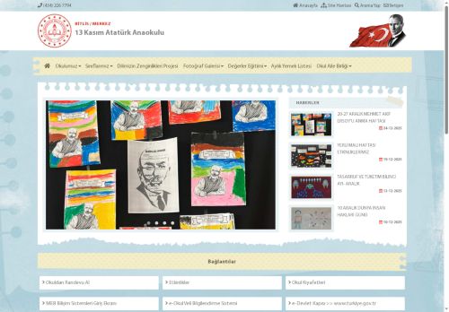 13 Kasım Atatürk Anaokulu - BİTLİS / MERKEZ