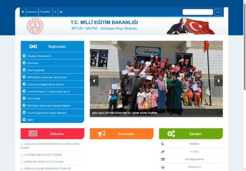 Göztepe Köyü İlkokulu - BİTLİS / MUTKİ