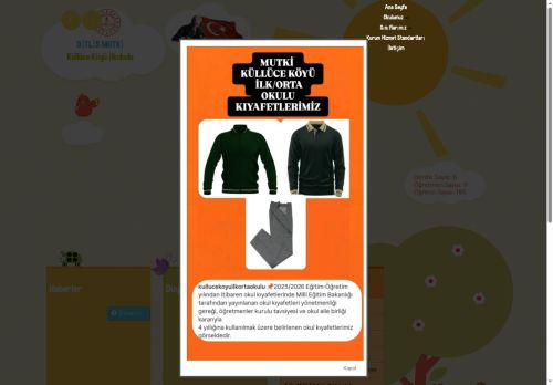 Küllüce Köyü İlkokulu - BİTLİS / MUTKİ