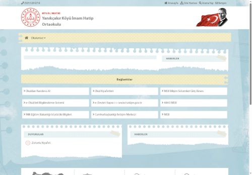 Yanıkçakır Köyü İmam Hatip Ortaokulu - BİTLİS / MUTKİ