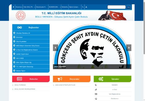 Gökçesu Şehit Aydın Çetin İlkokulu - BOLU / MENGEN