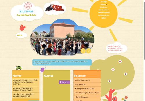 Kıyıdüzü Köyü İlkokulu - BİTLİS / TATVAN