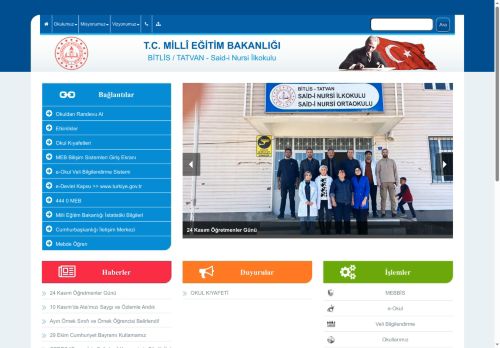 Said-i Nursi İlkokulu - BİTLİS / TATVAN