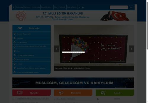 Tatvan Valide Sultan Kız Mesleki ve Teknik Anadolu Lisesi - BİTLİS / TATVAN