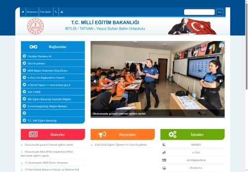 Yavuz Sultan Selim Ortaokulu - BİTLİS / TATVAN