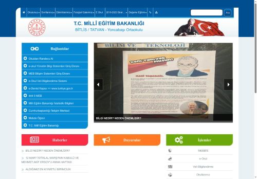 Yoncabaşı Ortaokulu - BİTLİS / TATVAN