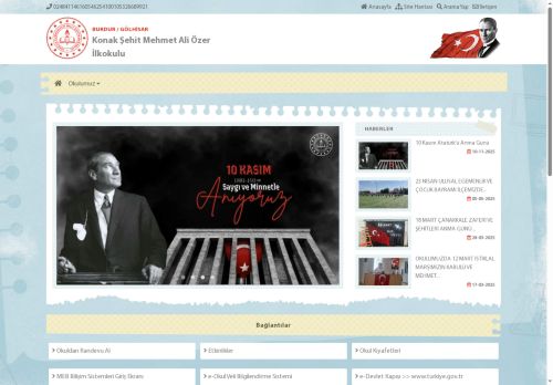 Konak Şehit Mehmet Ali Özer İlkokulu - BURDUR / GÖLHİSAR