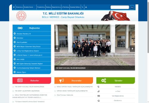 Canip Baysal Ortaokulu - BOLU / MERKEZ