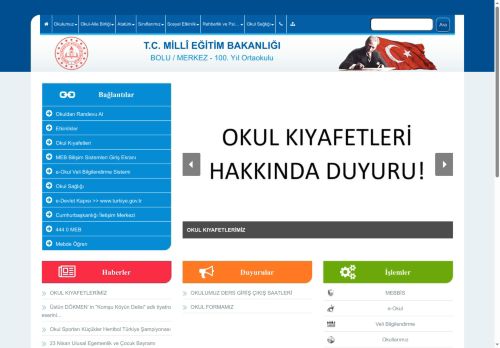 100. Yıl Ortaokulu - BOLU / MERKEZ