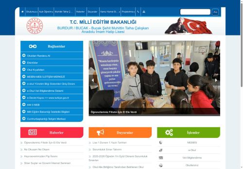 Bucak Şehit Muhittin Talha Çalışkan Anadolu İmam Hatip Lisesi - BURDUR / BUCAK