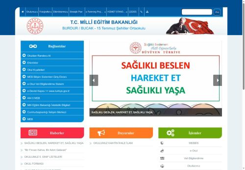 15 Temmuz Şehitler Ortaokulu - BURDUR / BUCAK