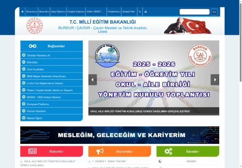 Çavdır Mesleki ve Teknik Anadolu Lisesi - BURDUR / ÇAVDIR