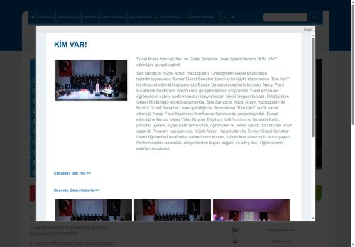 Burdur Güzel Sanatlar Lisesi - BURDUR / MERKEZ