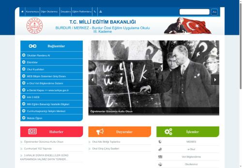 Burdur Özel Eğitim Uygulama Okulu III. Kademe - BURDUR / MERKEZ