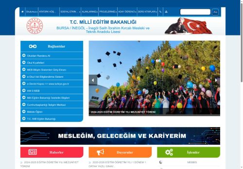İnegöl Salih İbrahim Kırcalı Mesleki ve Teknik Anadolu Lisesi - BURSA / İNEGÖL