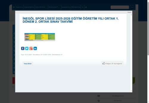 İnegöl Spor Lisesi - BURSA / İNEGÖL