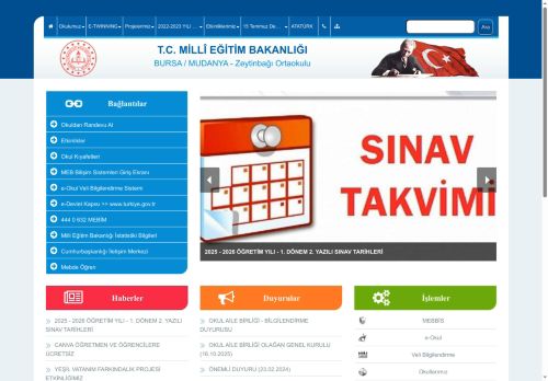 Zeytinbağı Ortaokulu - BURSA / MUDANYA