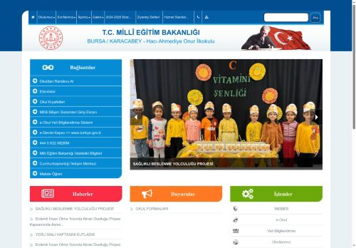 Hacı Ahmediye Onur İlkokulu - BURSA / KARACABEY