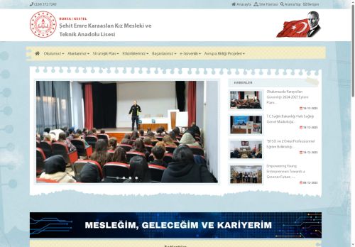 Şehit Emre Karaaslan Kız Mesleki ve Teknik Anadolu Lisesi - BURSA / KESTEL