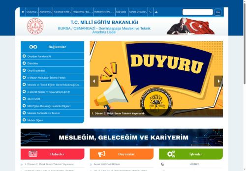 Demirtaşpaşa Mesleki ve Teknik Anadolu Lisesi - BURSA / OSMANGAZİ